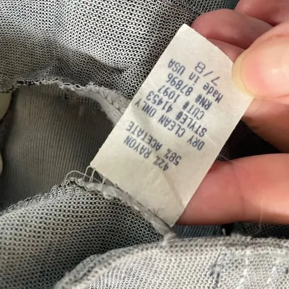 Vintage 90s Super High Rise Wide Leg Pants 26 XS - Picture 6 of 6